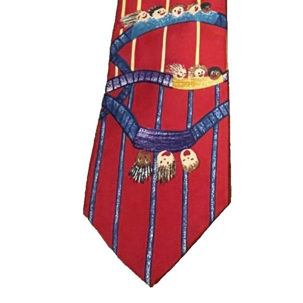Save The Children Necktie Brooke "Whoa" 100% Silk Tie Vintage Doctor